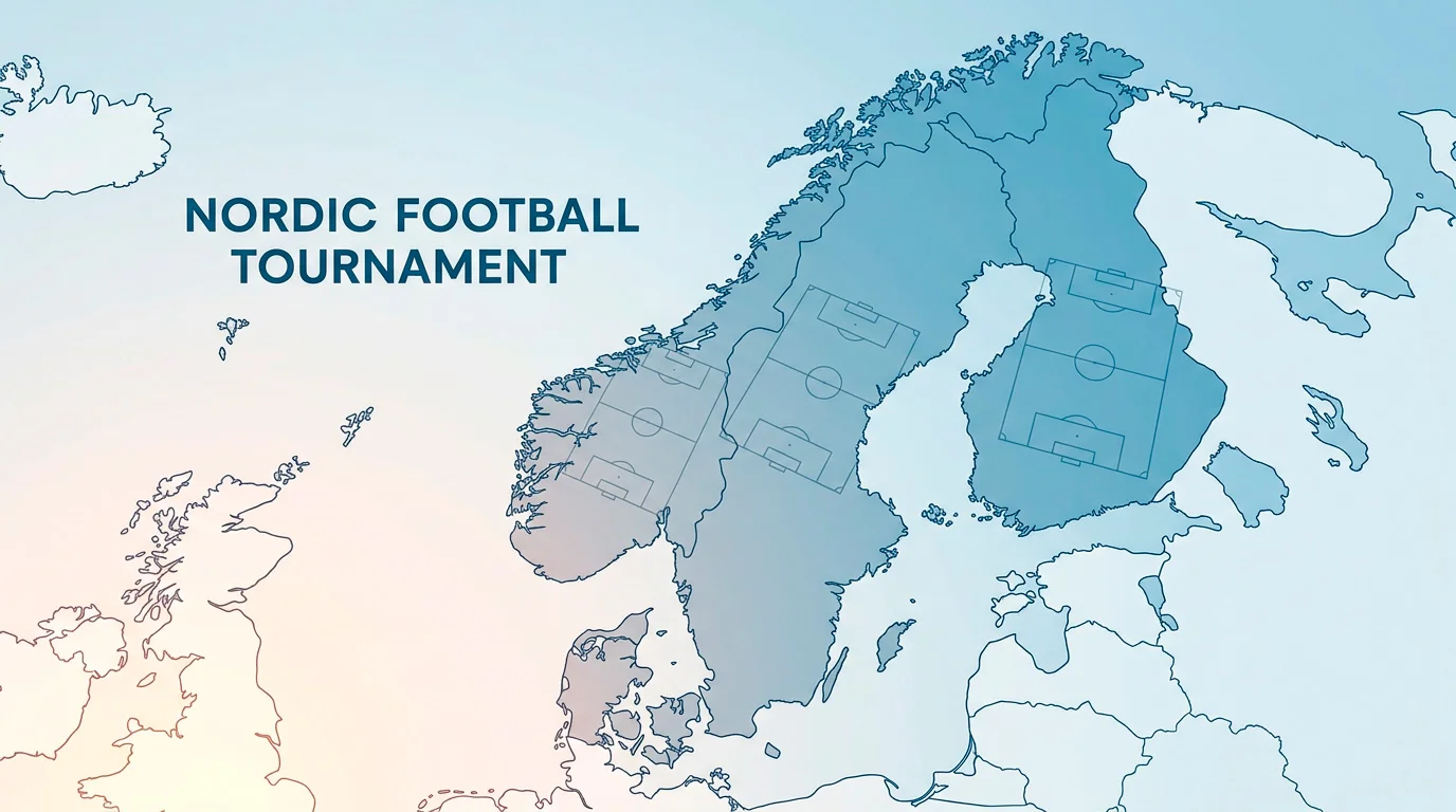 Pohjolan kartta MM 2026 -teemassa — Norja, Ruotsi ja Tanska turnauskontekstissa